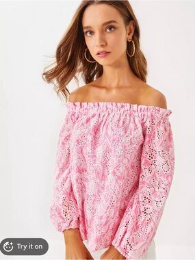 Lilly Pulitzer Jamielynn Off-the-Shoulder Top